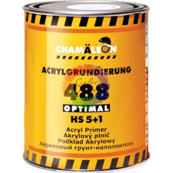 Грунт акриловый для авто CHAMÄLEON 488 OPTIMAL HS, 5+1, 1л, серый (без отвердителя)